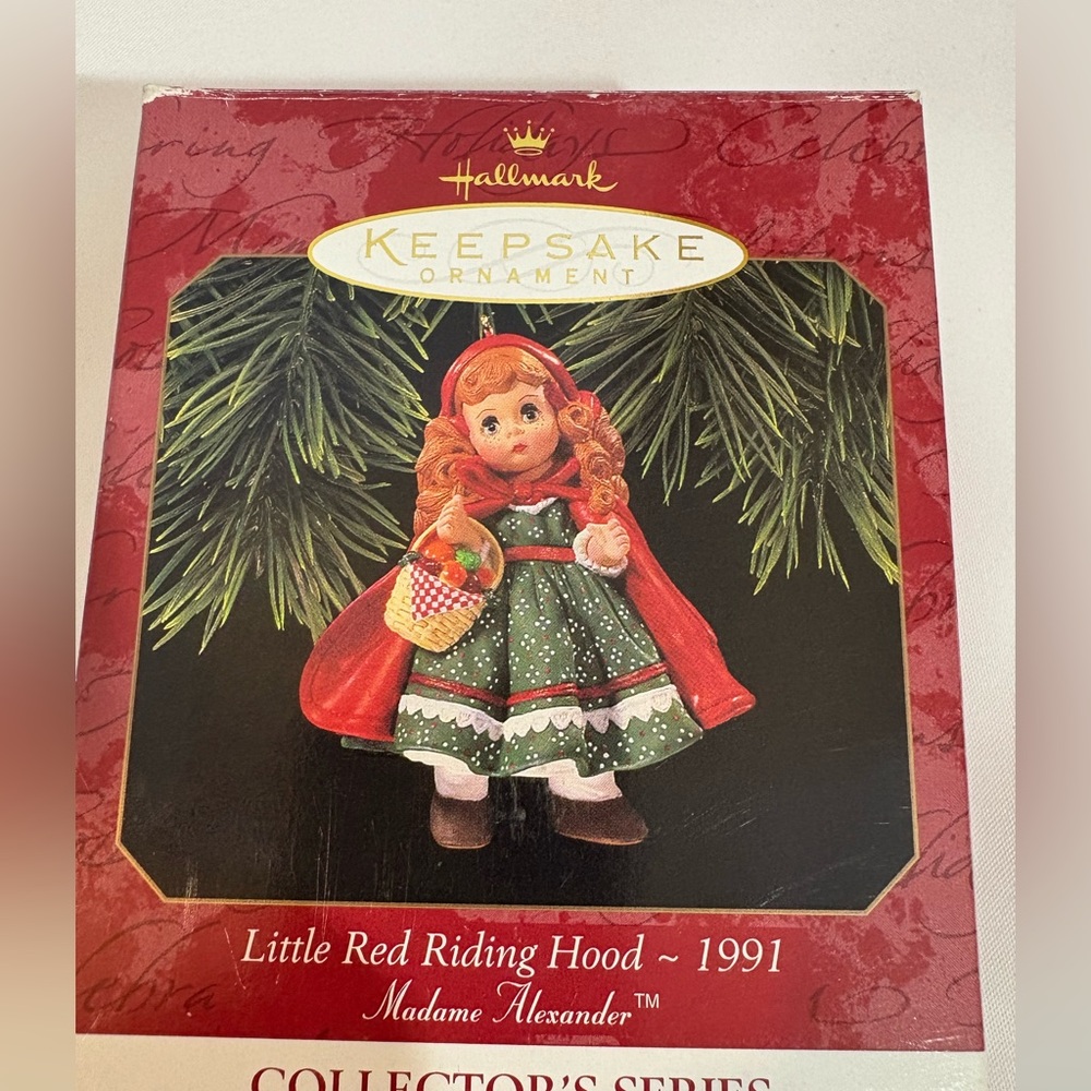 Hallmark Collector'sβ Madame Alexander Little Red Riding Hood Ornament 1991